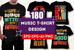 180+ Music T Shirt Design Ready For Upload