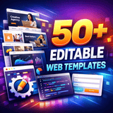 50+ Fully Editable Website Templates | HTML, Figma, PSD for Business, Portfolio & E-commerce