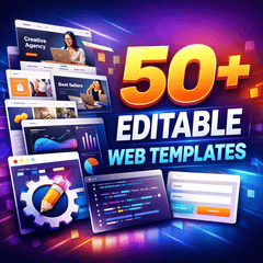 50+ Fully Editable Website Templates | HTML, Figma, PSD for Business, Portfolio & E-commerce