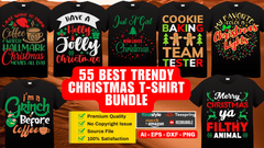 55 Best Trendy Christmas T-Shirt Bundle