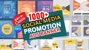 1000+ PSD Social Media Promotion Banners Ads Bundle
