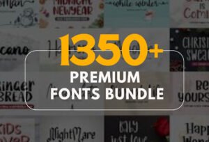 1350+ Premium Font Bundle