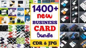 1400+ corel draw version business card Template Bundle, Single or Double Sided Custom Printed Business Cards Bundle, Full Color Business Cards Ready To Print
