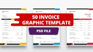 50+ Professional Invoice Templates – Editable & Customizable Designs (Word, Excel, PDF, PSD) – Instant Download