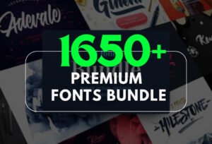 1650+ Premium Font Bundle