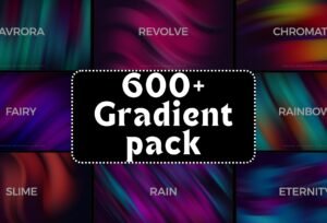 600+ Gradient Pack – Vibrant Color Gradients for Graphic & UI Design