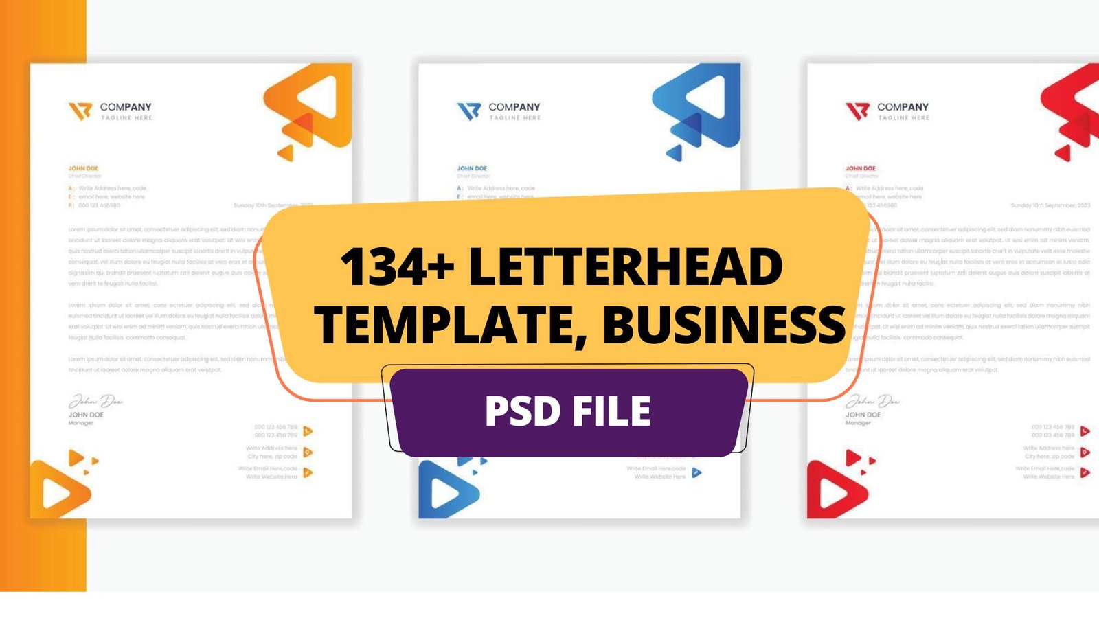 134+ Professional Letterhead Templates – Business & Corporate Designs (Editable in Word, PSD, AI, PDF) – Instant Download