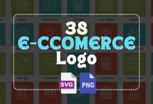 38 E-Commerce Logos – Editable SVG & PNG Files for Online Stores