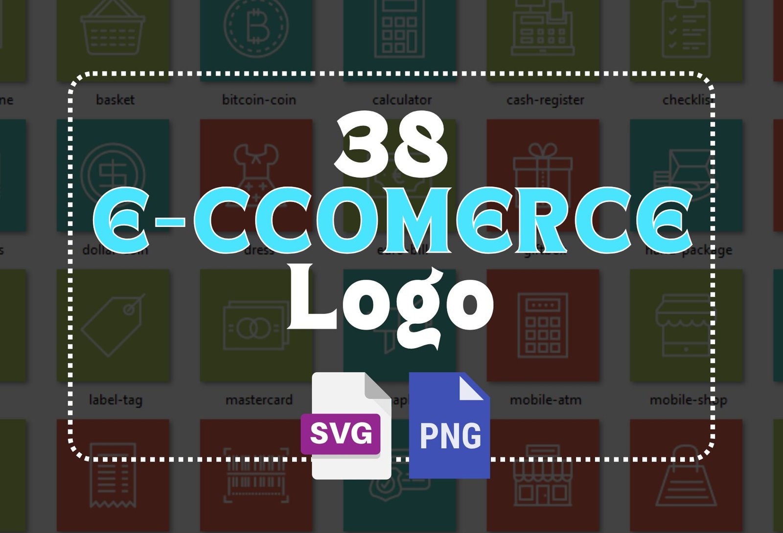 38 E-Commerce Logos – Editable SVG & PNG Files for Online Stores