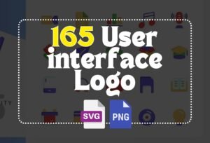 165 User Interface Icons – SVG & PNG Formats for UI/UX Design