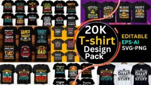 20,000 New Customizable T-Shirt Designs Mega Bundle, Print on Demand Tshirt Design Bundle, T-Shirt Design Bundle Ready For Upload 2023