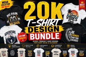 20K T-shirt Design Bundle