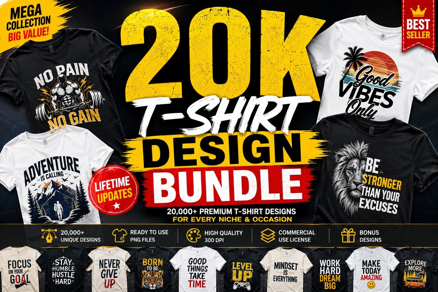 20K T-shirt Design Bundle