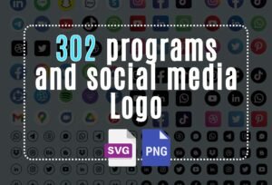 302 Programs & Social Media Icons – High-Quality PNG Collection