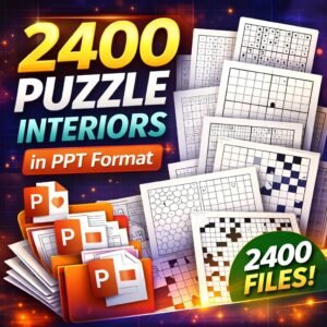 2400 Puzzle Interiors in PPT Format