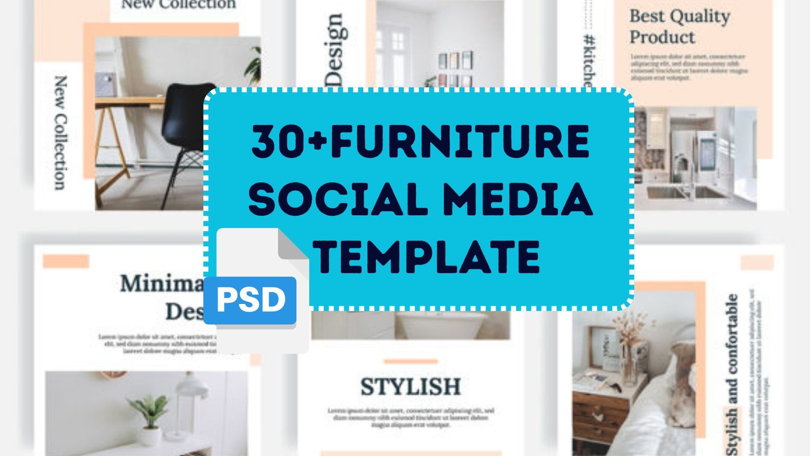 30+ Furniture Social Media Templates | Editable PSD & Canva Designs for Instagram & Facebook