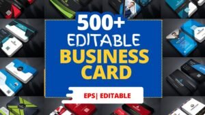 500+ Business Card Templates Bundle | Premium Editable Business Card Designs for Branding, Corporate & Professional Use