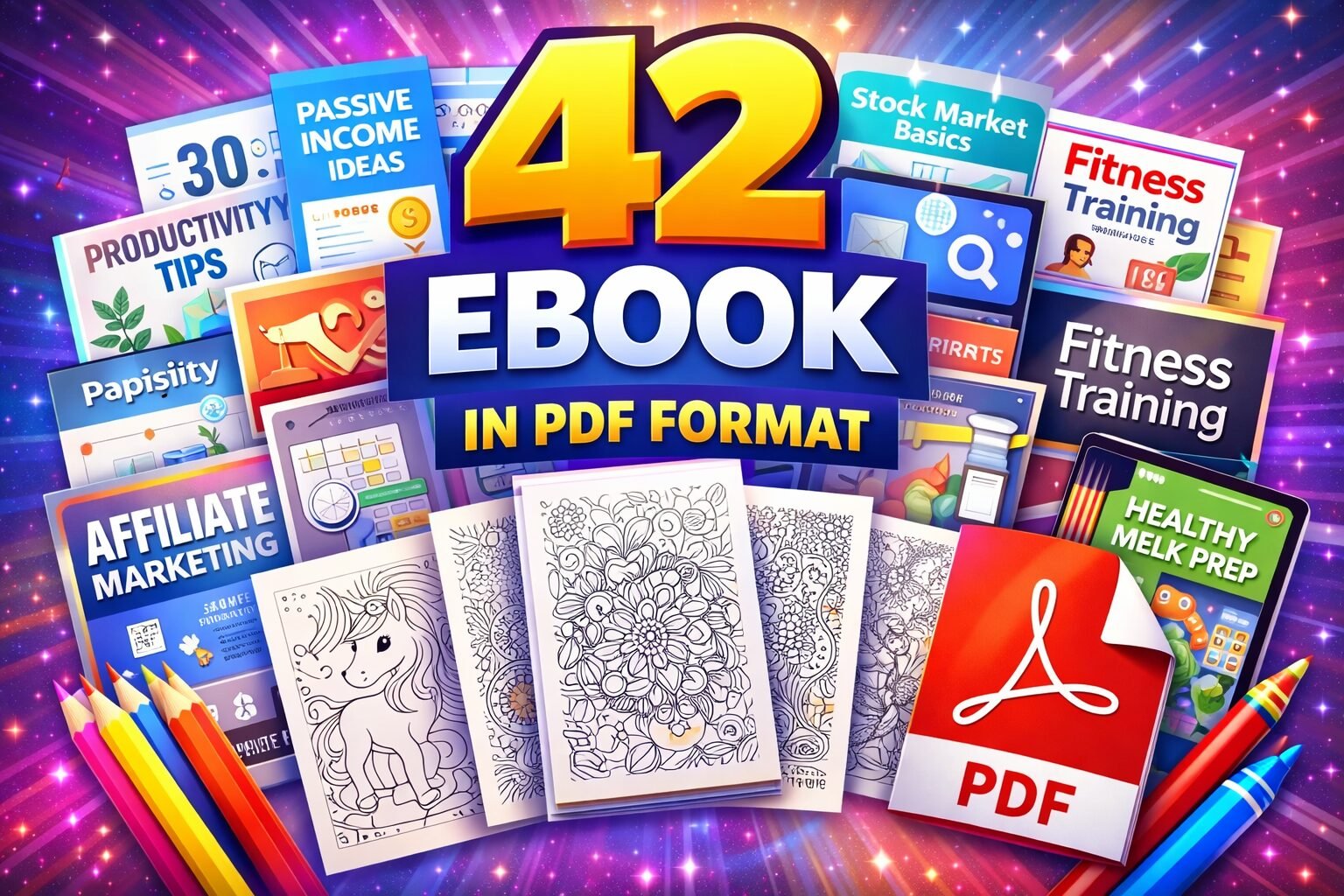 42 eBooks in PDF Format Bundle | Premium Digital Book Collection for Learning, Reference & Personal Reading