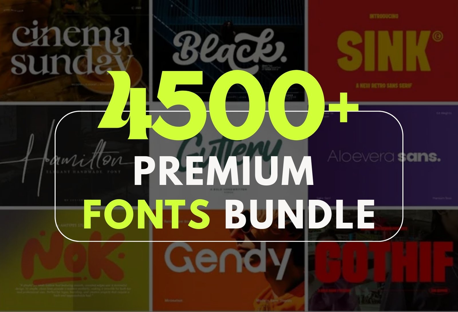4500+ Premium Font Bundle