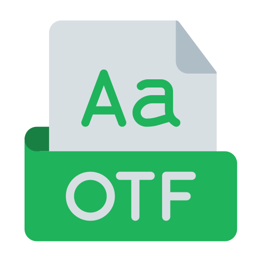 Multiple font formats icon