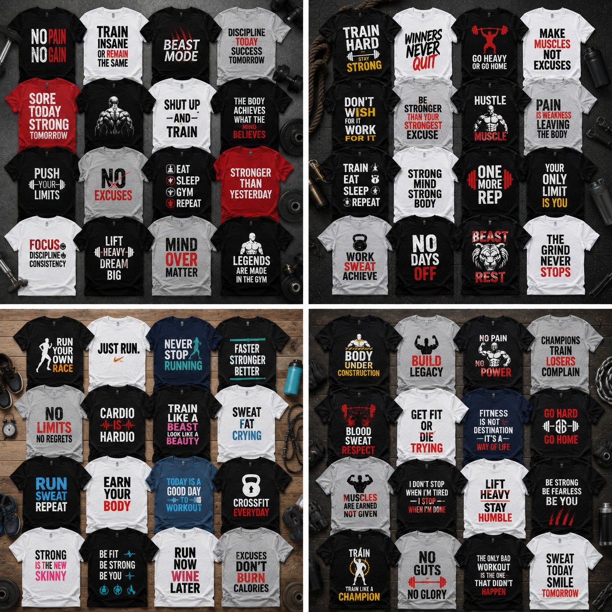 Sports & Fitness t-shirt design example